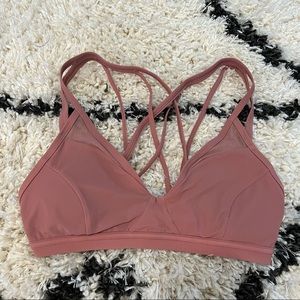 Lululemon Neutral Pink Sports Bra Size 4